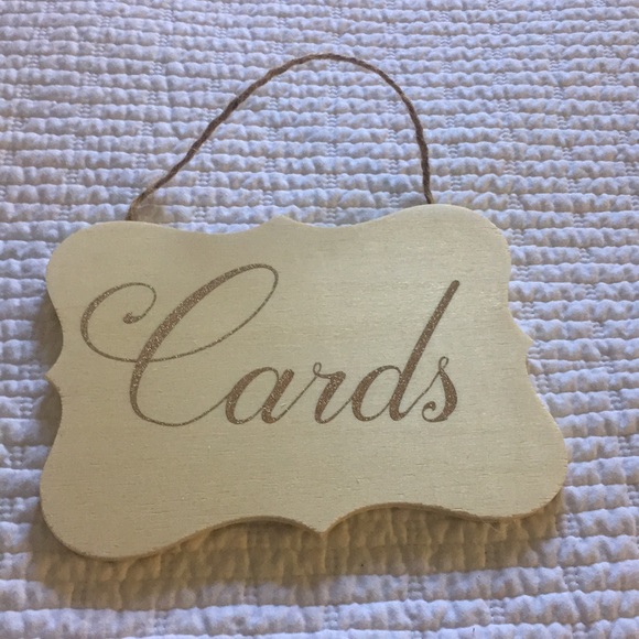 Other - Wedding sign “Cards”